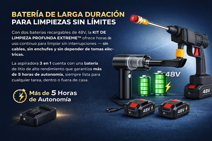 Kit Hidrolavadora 2 baterias+ Aspiradora