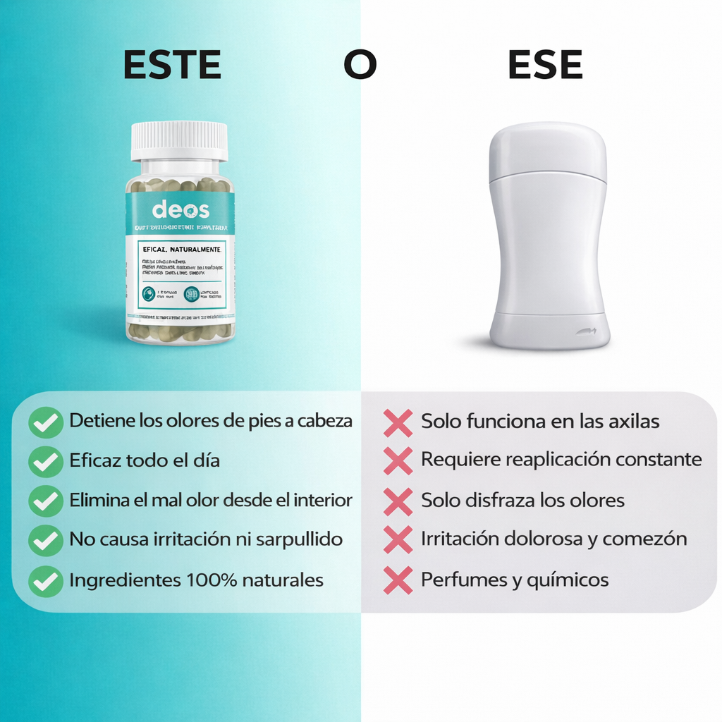 DEOS Suplemento – Desodorante Interno Natural